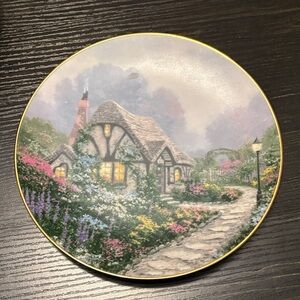 Thomas Kinkade Scenic Cottage Decorative Plate
